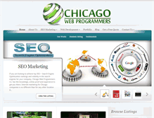 Tablet Screenshot of chicagowebprogrammers.com